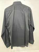 New Chaplin Black Long Sleeve Bottom Up English Shirt Small DD-139
