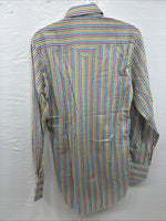 New Men’s Tem Tex Multicolor Stripe Long Sleeve Pearl Snap 14 X 33 Small M-84