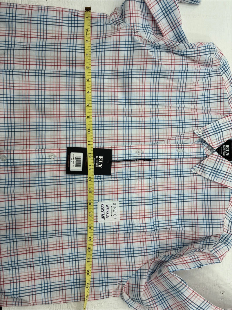 New Men’s ELY Cattleman Multicolor Stripe Long Sleeve Pearl Snap Large CC-20