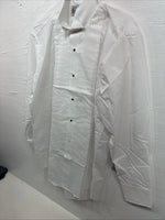 New Classix White Long Sleeve Button Up English Shirt 14-14.5 Small X-93