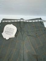 New Vintage Green Checkered Dickson Jenkins Polyester Pants #2213 ZZ-32
