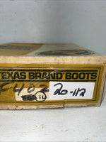 New Women’s Brown Texas Brand Cowboy Boots. 6 N. 20-112