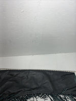 New Black Tough 1 Show Chaps With Fringe Adjustable Waist 46” N-48