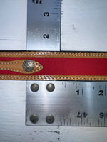 New Red Genuine Leather Wrangler 24” Belt #628004 NN-75