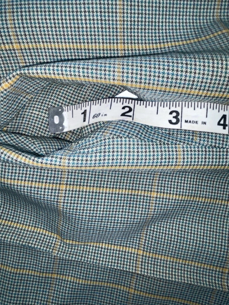 New Vintage Green Checkered Dickson Jenkins Polyester Pants #2213 ZZ-32