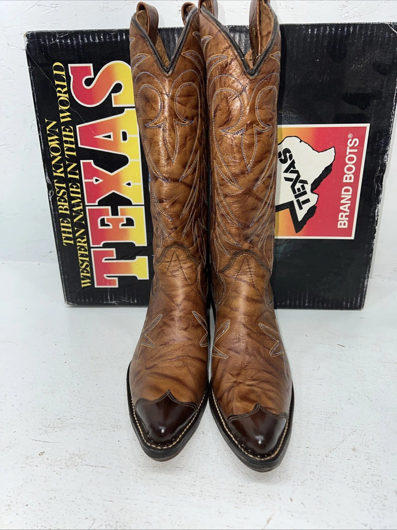 New Women’s Brown Texas Brand Cowboy Boots. M 81 6.5 6 1/2 B. 19-130