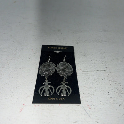 New Women’s Fashion Jewelry Silver Dangle Earrings. LE3000-1 A-123