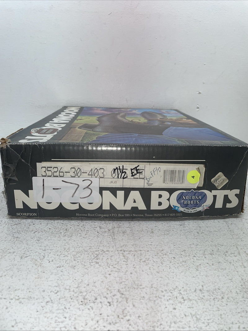 New Men’s Brown Nocona Cowboy Boots. 3526 7.5 7 1/2 E E. 1-73