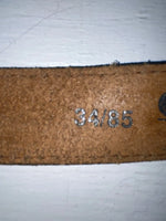 New Black Genuine Leather Chambers Tooled 34” Belt #WS658 JJ-43