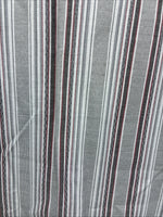 New Men’s ELY Cattleman Gray Stripe Long Sleeve Pearl Snap 18.5 X 35 2XL F-75