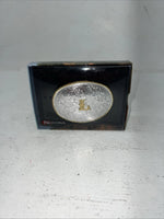 New Women’s Nocona Gold Silver “L” Belt Buckle. 37572-L  A-113