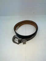 New Black Genuine Leather Tooled 28” Belt #WF502 JJ-115