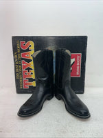 New Men’s Black Texas Brand Cowboy Boots. 4400 7.5 7 1/2 M. 1-50