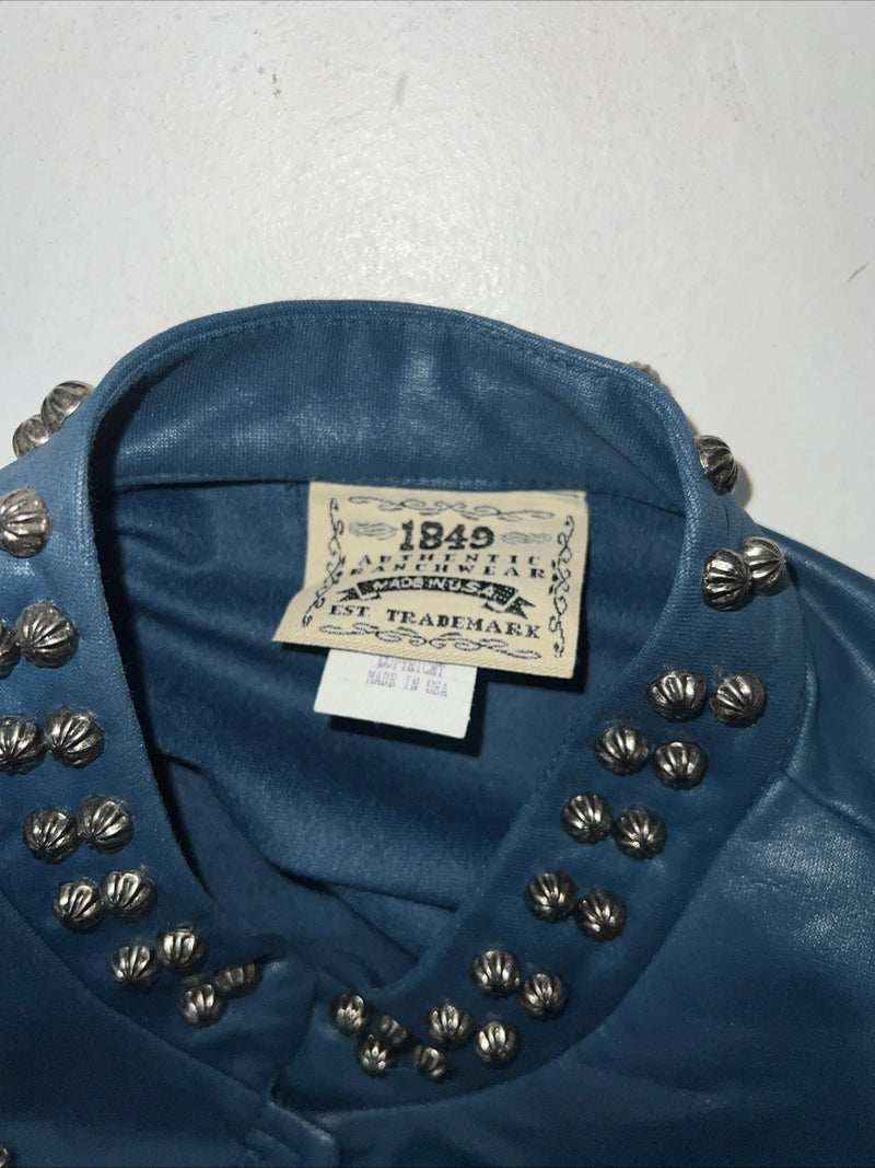 New Women’s Turquoise 1849 Authentic Ranchwear Show Jacket Large #2734 UU-18