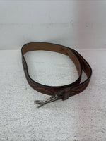 New Brown Genuine Leather Chambers Tooled Belt 34” #6551 Z-8 