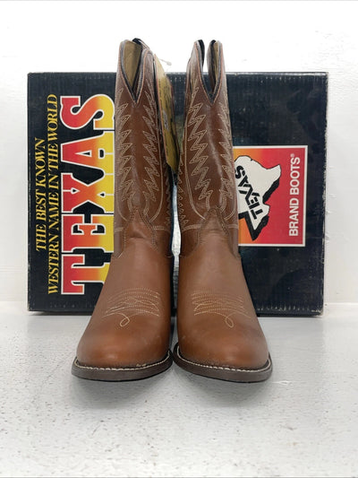 New Women’s Brown Texas Brand Cowboy Boots. 4501 8.5 8 1/2 M. 15-33