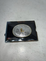 New Women’s Nocona Gold Silver “L” Belt Buckle. 37572-L  A-113