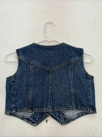 New Children’s ELY Outerwear Denim Short Sleeve Button Up Tank S #141104 3C-51