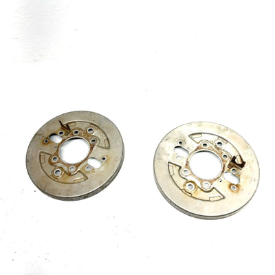 01 Honda ForemanRubicon 500 OEM Front Brake Backing Plate Set 45110-HN5-671 AH95