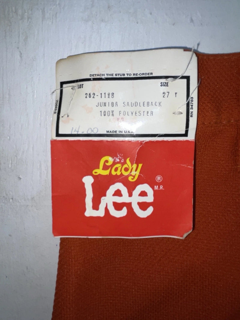 New Vintage Orange Lee Polyester Pants #2621128 VV-101￼