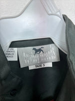 New Kids Cowboy Threads Green Tan Long Sleeve Button Up Size 3 LL-16