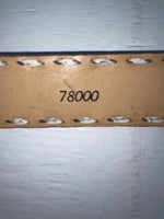 New Brown Genuine Leather Tooled And Weaved 32” Belt #78000 JJ-2