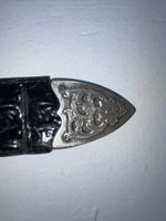 New Black Genuine Leather Wrangler Tooled 28” Belt #6820/01 Z-37