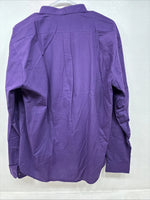 New Wayne Scott Purple Long Sleeve Button Up English Shirt XL MM-118