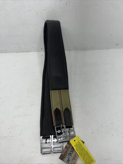 New EQUIROYAL Brown English Girth Panel Premium 50” #21-590-7-50 BB-19