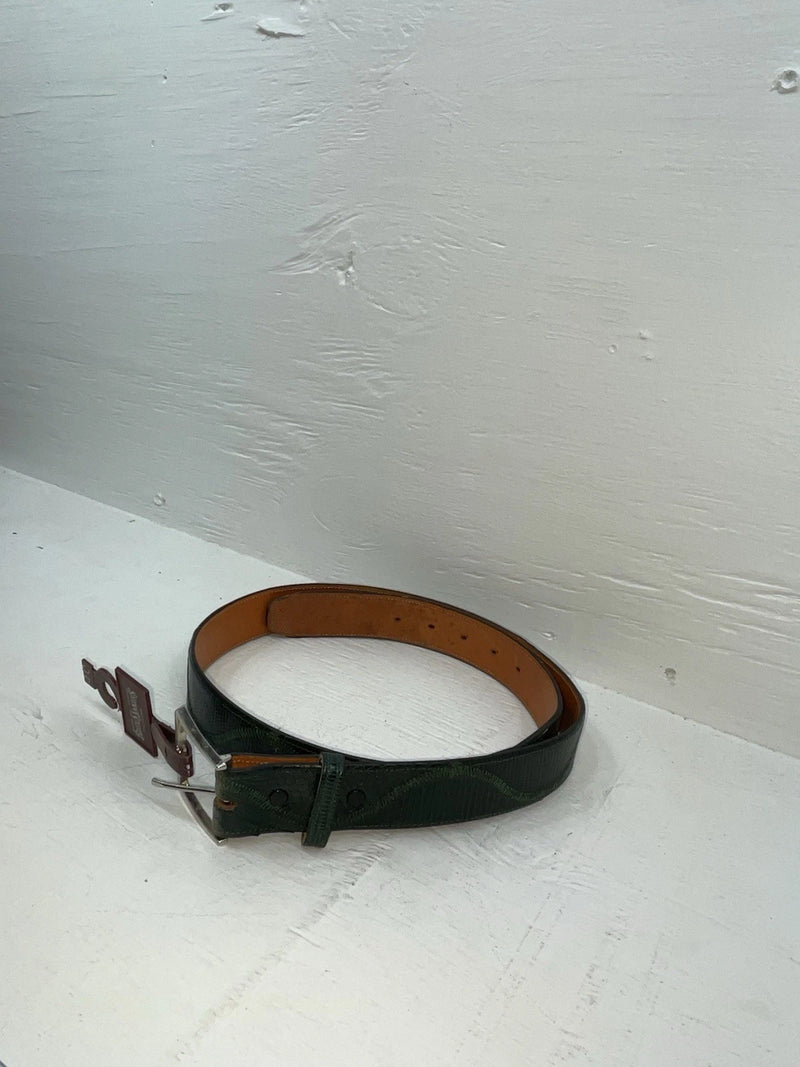 New Green Genuine Leather Nocona Stitched 40” Belt #1555/90/999 JJ-64