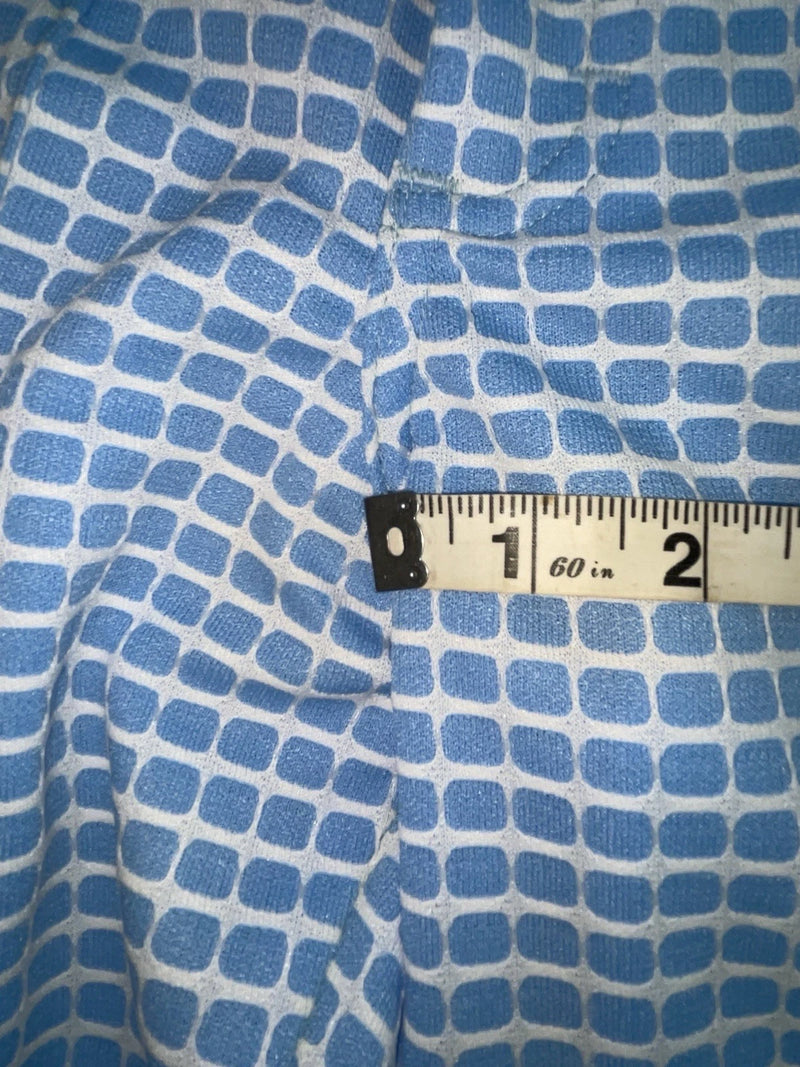 New Vintage Blue Checkered Lee Polyester Pants #2652644 VV-91