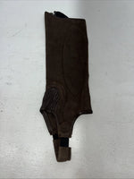 New Brown Ovation Synthetic XS Half Chaps #13237 H-510 