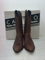 New Men’s Brown Capezio Cowboy Boots. M C 611 8.5 8 1/2 E E. 3-124