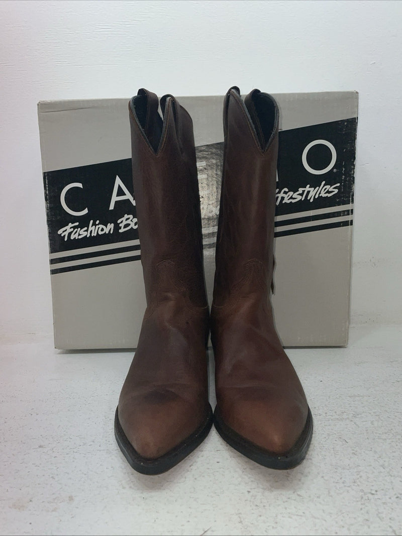 New Men’s Brown Capezio Cowboy Boots. M C 611 8.5 8 1/2 E E. 3-124