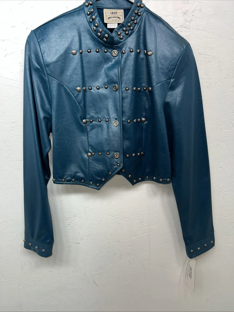 New Women’s Blue 1849 Authentic Ranchwear Short Show Jacket XS G-601