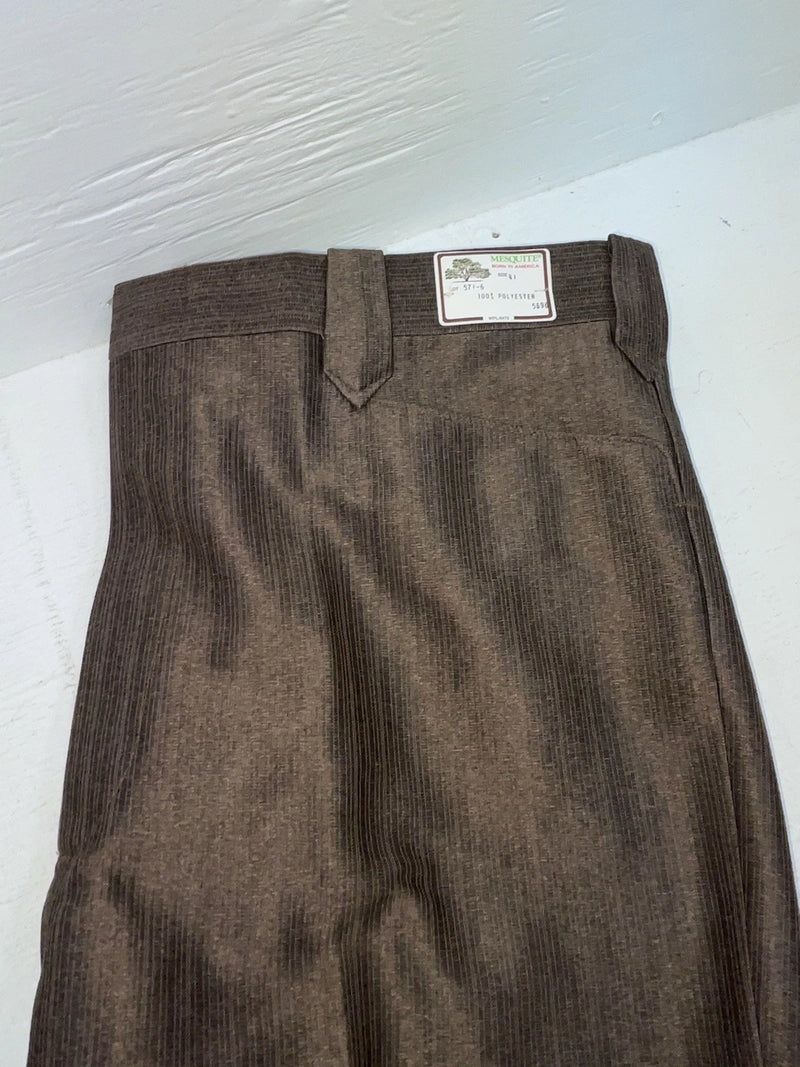 New Vintage Brown Mesquite Polyester Pants #5716 OO-20