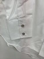 New Boys ELY Cattleman Cattleman White Long Sleeve Pearl Snap Size 10 DD-95