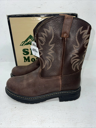 New Women’s Brown Smoky Mountain Cowboy Boots. 2471Y 6.5 6 1/2 Y. 19-60