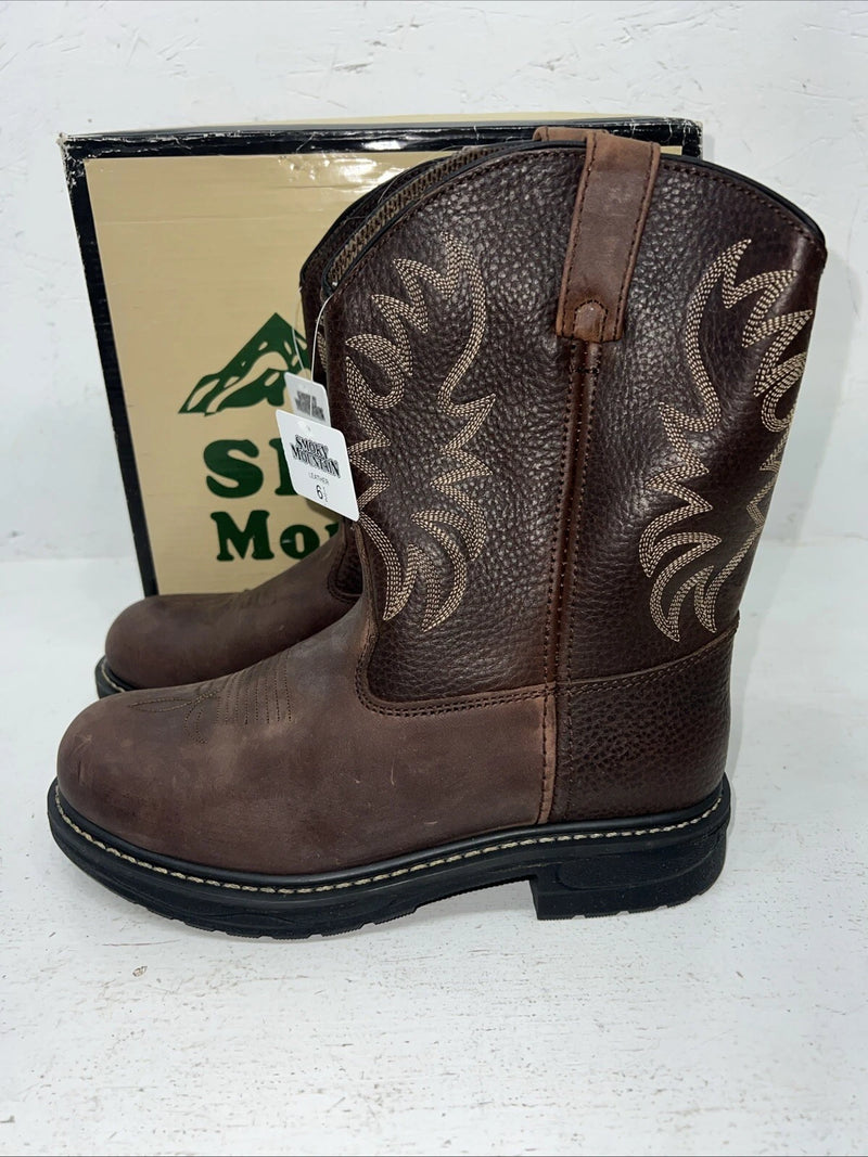 New Women’s Brown Smoky Mountain Cowboy Boots. 2471Y 6.5 6 1/2 Y. 19-60