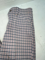 New Vintage Blue And Red Lined Dickson Jenkins Polyester Pants #723 3A-124