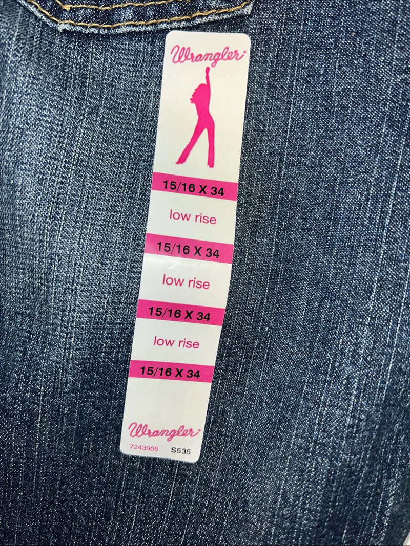 New Women’s Wrangler Low Rise Denim Jeans. 15/16x34 N-5