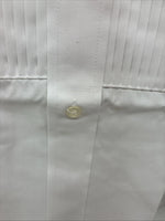 New Classix White Long Sleeve Button Up English Shirt 14-14.5 Small X-93