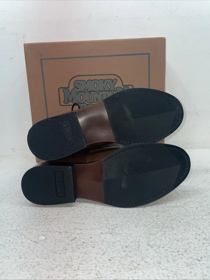 New Youth Brown Lace Up Smoky Mountain Cowboy Boots. 3040 Y 4.5 4 1/2. 22-111