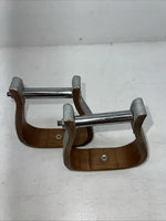 New Metal Bound Wood Stirrups #57-1334 FF-14