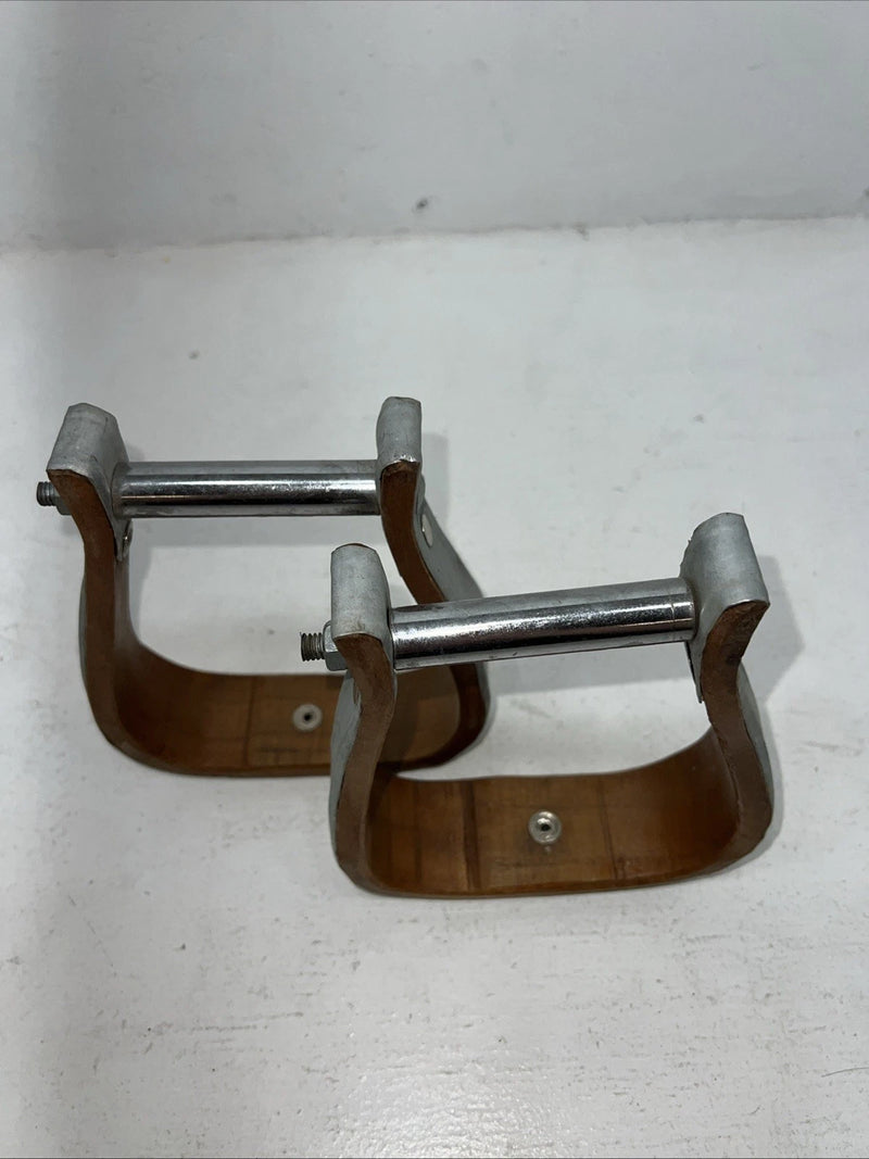 New Metal Bound Wood Stirrups #57-1334 FF-14