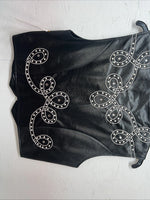 New Women’s Black 1849 Authentic Ranchwear Beaded Western Show Vest Medium WW-81