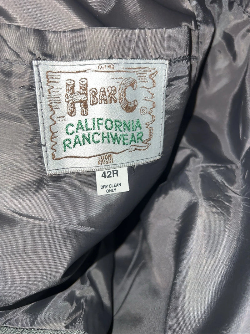 New Men’s Gray HbarC California Ranchwear Dress Coat 42R WW-54