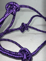 New Tough 1 Purple Poly Rope Tied Halter #50-1010 G-504