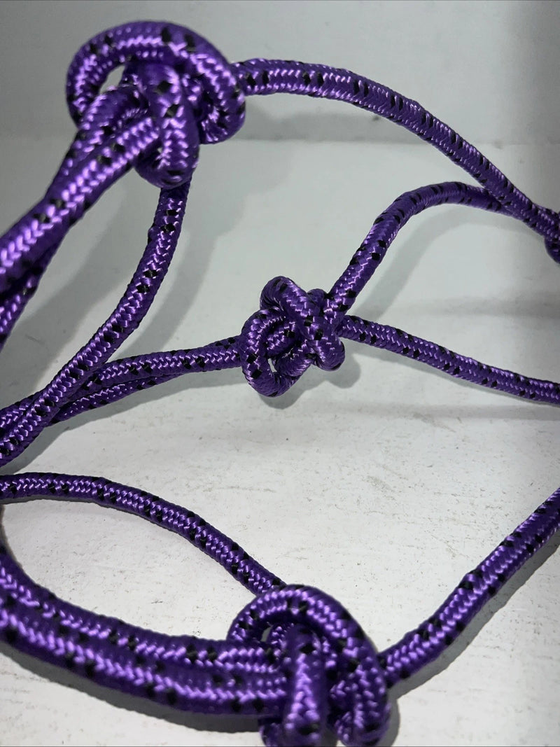 New Tough 1 Purple Poly Rope Tied Halter #50-1010 G-504