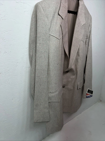 New Men’s Pioneer Wear Grey Suit Jacket 42L #12007 T-609